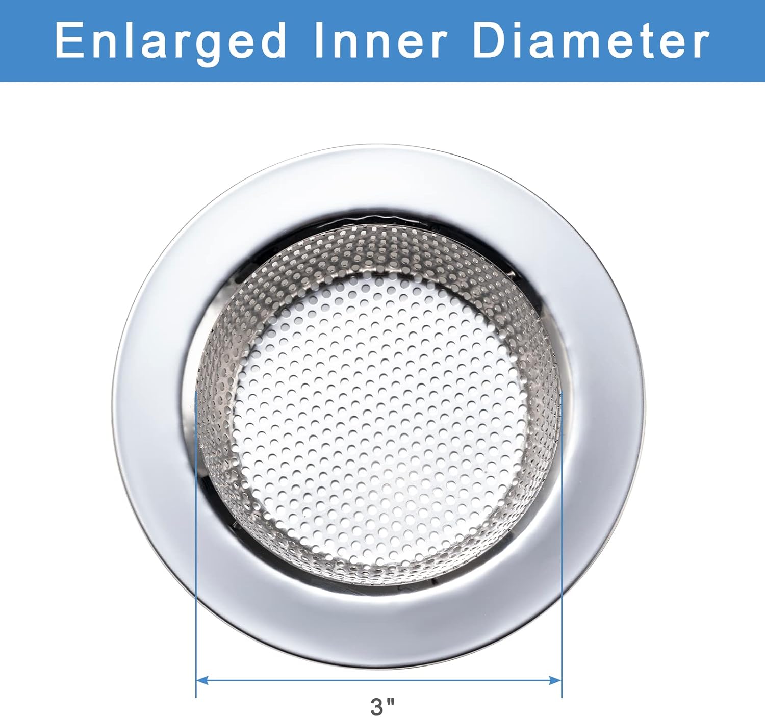 2 Pcs Sink Strainer for Most Kitchen Sink Drain Basket