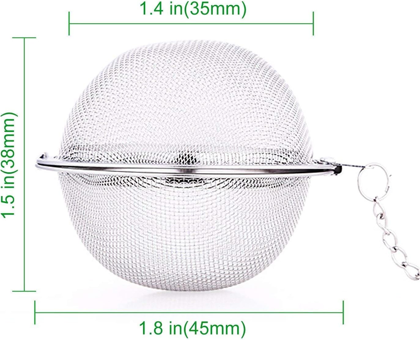 12Pcs Tea Infuser Silicone Handle Stainless Steel Tea Strainer