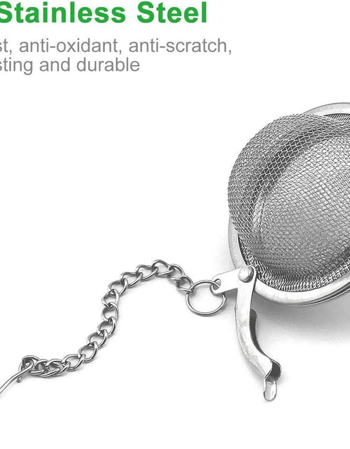 Load image into Gallery viewer, 12Pcs Tea Infuser Silicone Handle Stainless Steel Tea Strainer
