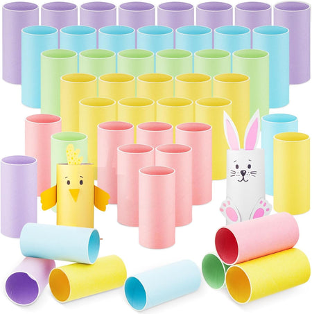100 Packs Cardboard Tubes for Craft 1.57 x 3.74 DIY Toilet Paper Rolls