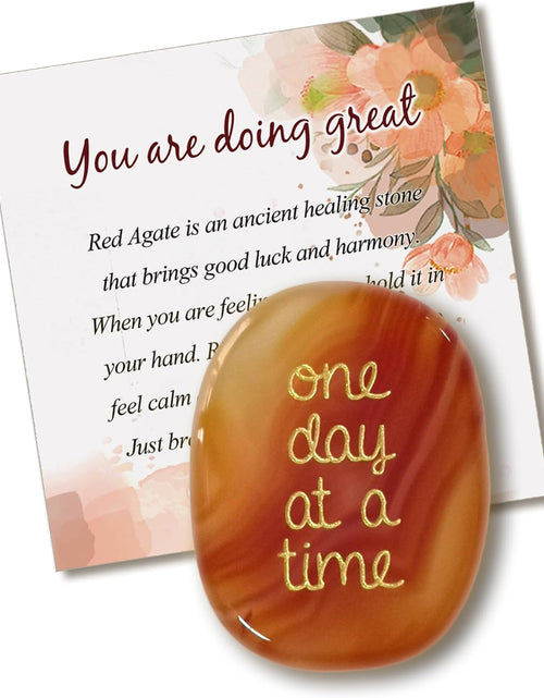Load image into Gallery viewer, One Day at A Time Agate Healing Crystal Gifts for Him for Her
