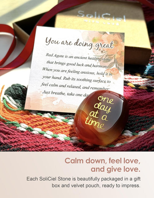 Load image into Gallery viewer, One Day at A Time Agate Healing Crystal Gifts for Him for Her
