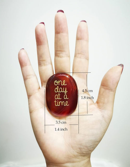 Load image into Gallery viewer, One Day at A Time Agate Healing Crystal Gifts for Him for Her
