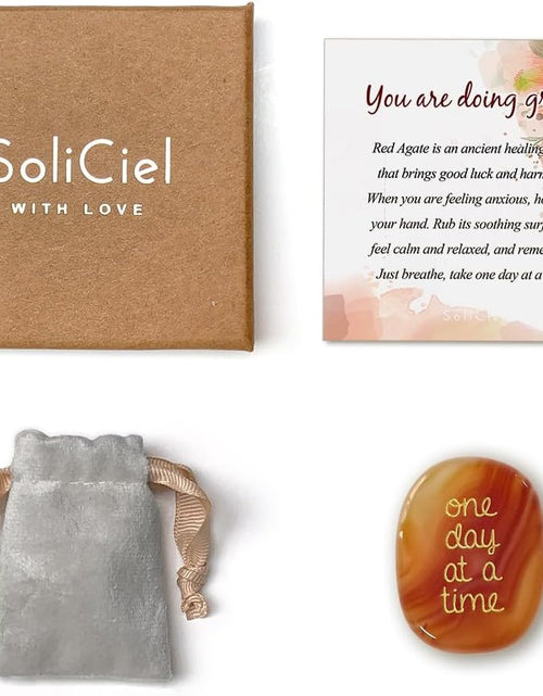 Load image into Gallery viewer, One Day at A Time Agate Healing Crystal Gifts for Him for Her
