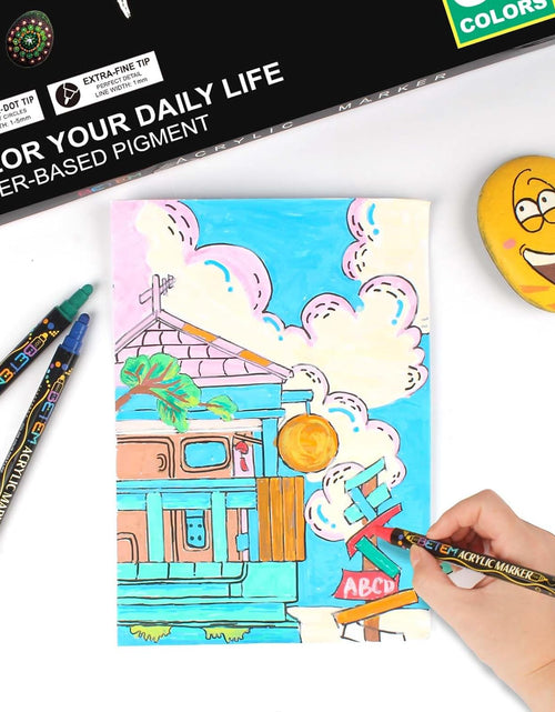 Load image into Gallery viewer, 36 Colors Dual Tip Acrylic Paint Pens Markers, Premium Acrylic Paint Pens
