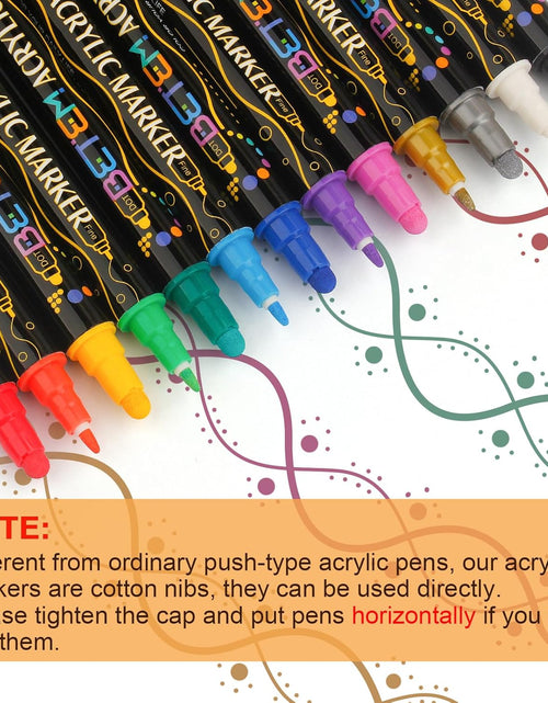 Load image into Gallery viewer, 48 Colors Dual Tip Acrylic Paint Pens Markers, Premium Acrylic Paint Pens
