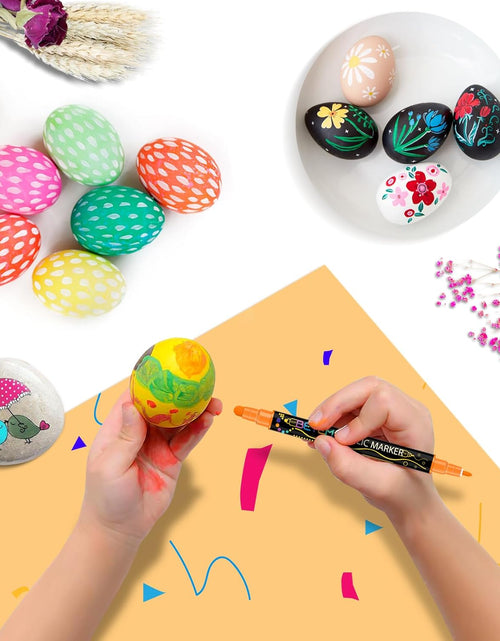 Load image into Gallery viewer, 48 Colors Dual Tip Acrylic Paint Pens Markers, Premium Acrylic Paint Pens
