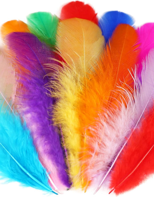 Load image into Gallery viewer, 300pcs 3-5inch Colored Feathers Bulk for Kindergarten DIY Crafts

