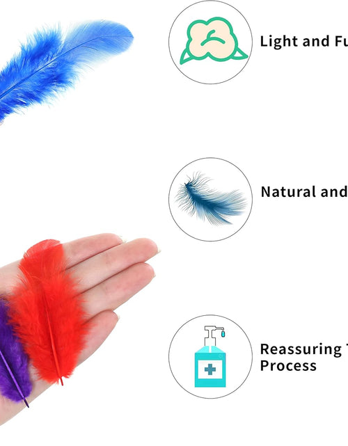 Load image into Gallery viewer, 300pcs 3-5inch Colored Feathers Bulk for Kindergarten DIY Crafts
