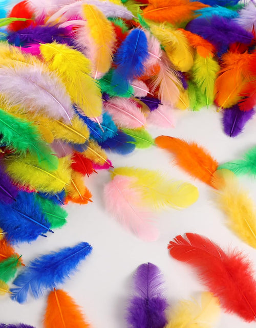 Load image into Gallery viewer, 300pcs 3-5inch Colored Feathers Bulk for Kindergarten DIY Crafts
