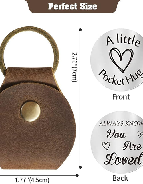 Load image into Gallery viewer, Pocket Hug Token Long Distance Relationship Keepsake, Double Sided Message Engraved
