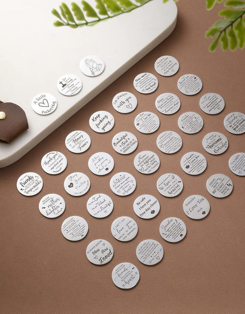 Load image into Gallery viewer, Pocket Hug Token Long Distance Relationship Keepsake, Double Sided Message Engraved
