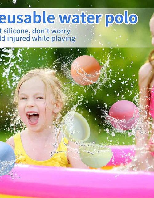 Load image into Gallery viewer, Reusable Water Balloons Water Balls Latex-Free with Portable Mesh Bag Summer (24 Pack)
