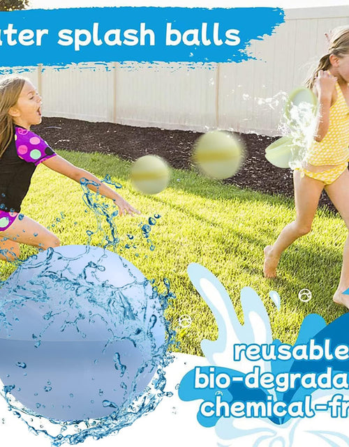 Load image into Gallery viewer, Reusable Water Balloons Water Balls Latex-Free with Portable Mesh Bag Summer (24 Pack)
