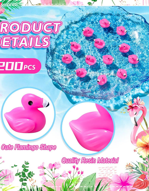 Load image into Gallery viewer, 100Pcs Mini Resin Flamingo Ducks, Flamingo Tiny Ducks, Cute Flamingo Figurines
