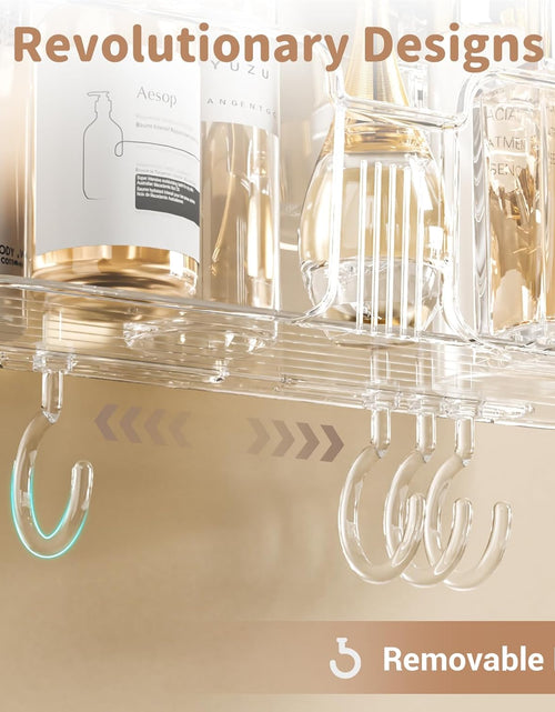 Load image into Gallery viewer, Clear Shower Caddy Suction Cup, No Drilling Removable Shower Shelf | Max Hold 22lbs
