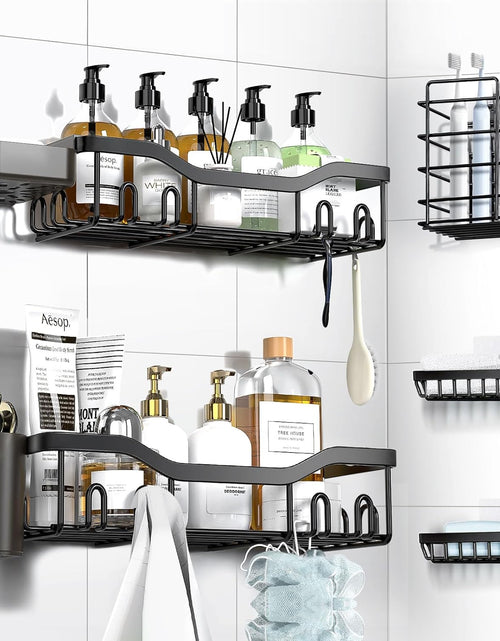Load image into Gallery viewer, Shower Caddy Adhesive Shower Organizer 7-Pack, Rustproof
