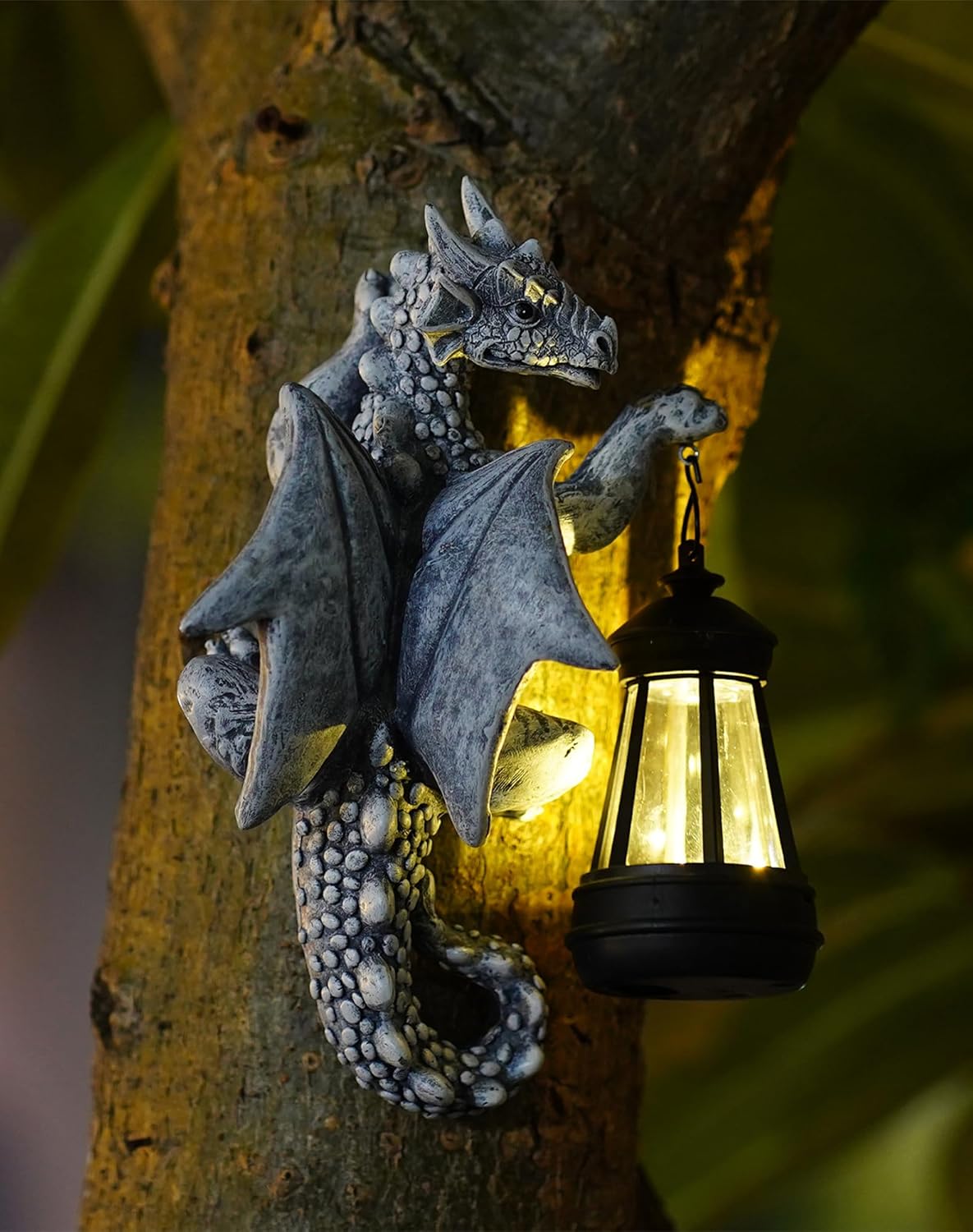 9.3 Inch Resin Dragon Decor for Outdoor, Perfect Garden Gift & Yard Decor
