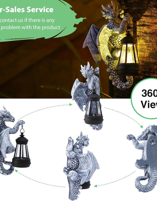 Load image into Gallery viewer, 9.3 Inch Resin Dragon Decor for Outdoor, Perfect Garden Gift &amp; Yard Decor
