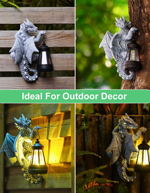 Load image into Gallery viewer, 9.3 Inch Resin Dragon Decor for Outdoor, Perfect Garden Gift &amp; Yard Decor
