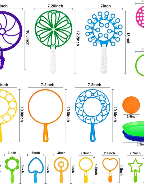 Load image into Gallery viewer, 25 PCS Big Bubble Wands Set with Tray Solution, Giant Bubbles Wands Toys

