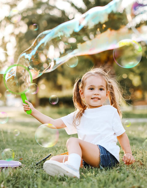 Load image into Gallery viewer, 25 PCS Big Bubble Wands Set with Tray Solution, Giant Bubbles Wands Toys
