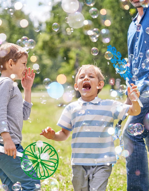 Load image into Gallery viewer, 25 PCS Big Bubble Wands Set with Tray Solution, Giant Bubbles Wands Toys
