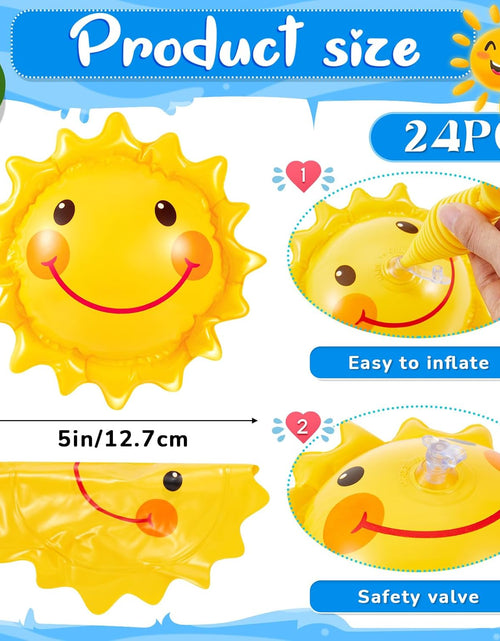 Load image into Gallery viewer, 24 Pcs Inflatable Beach Balls for Kids Beach Balls for Summer Pool Games (5 Inches)
