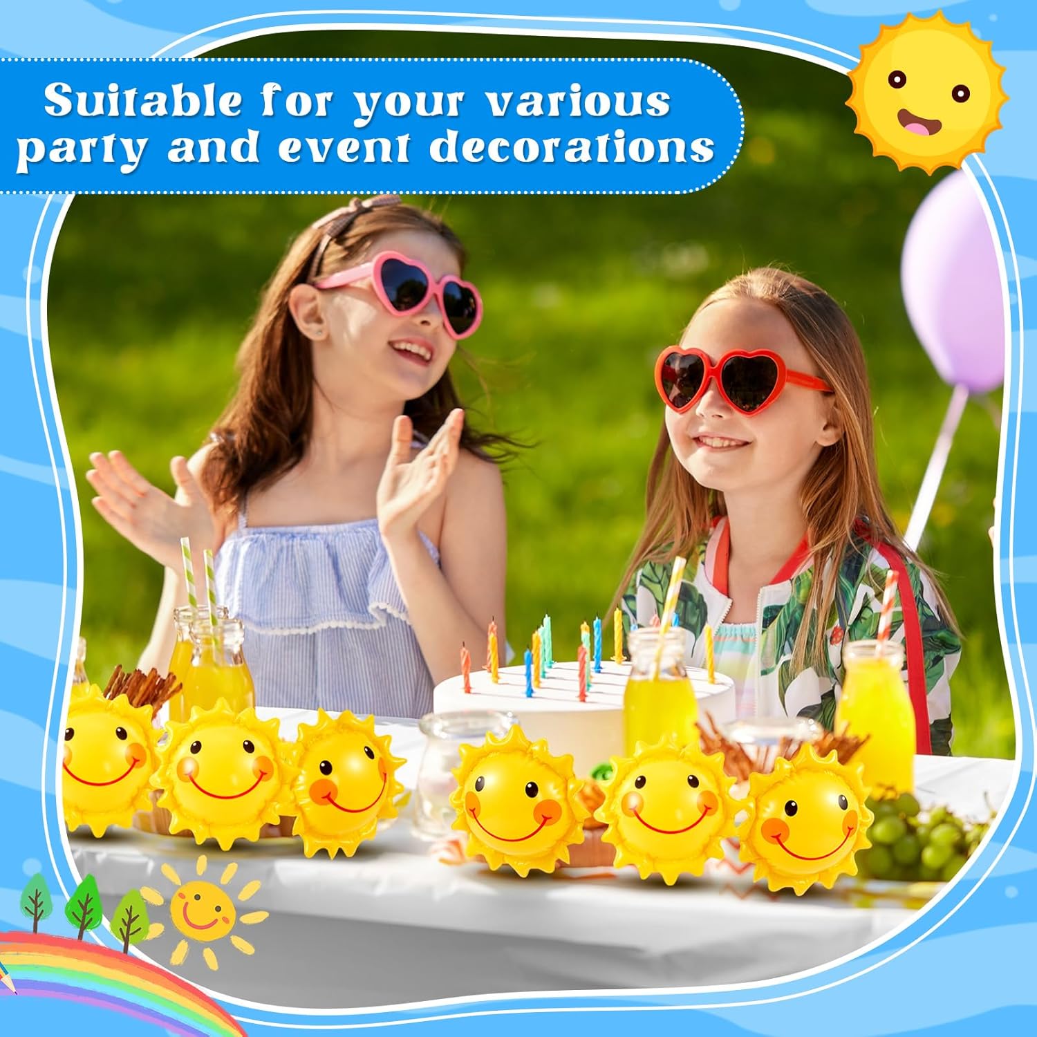 24 Pcs Inflatable Beach Balls for Kids Beach Balls for Summer Pool Games (5 Inches)