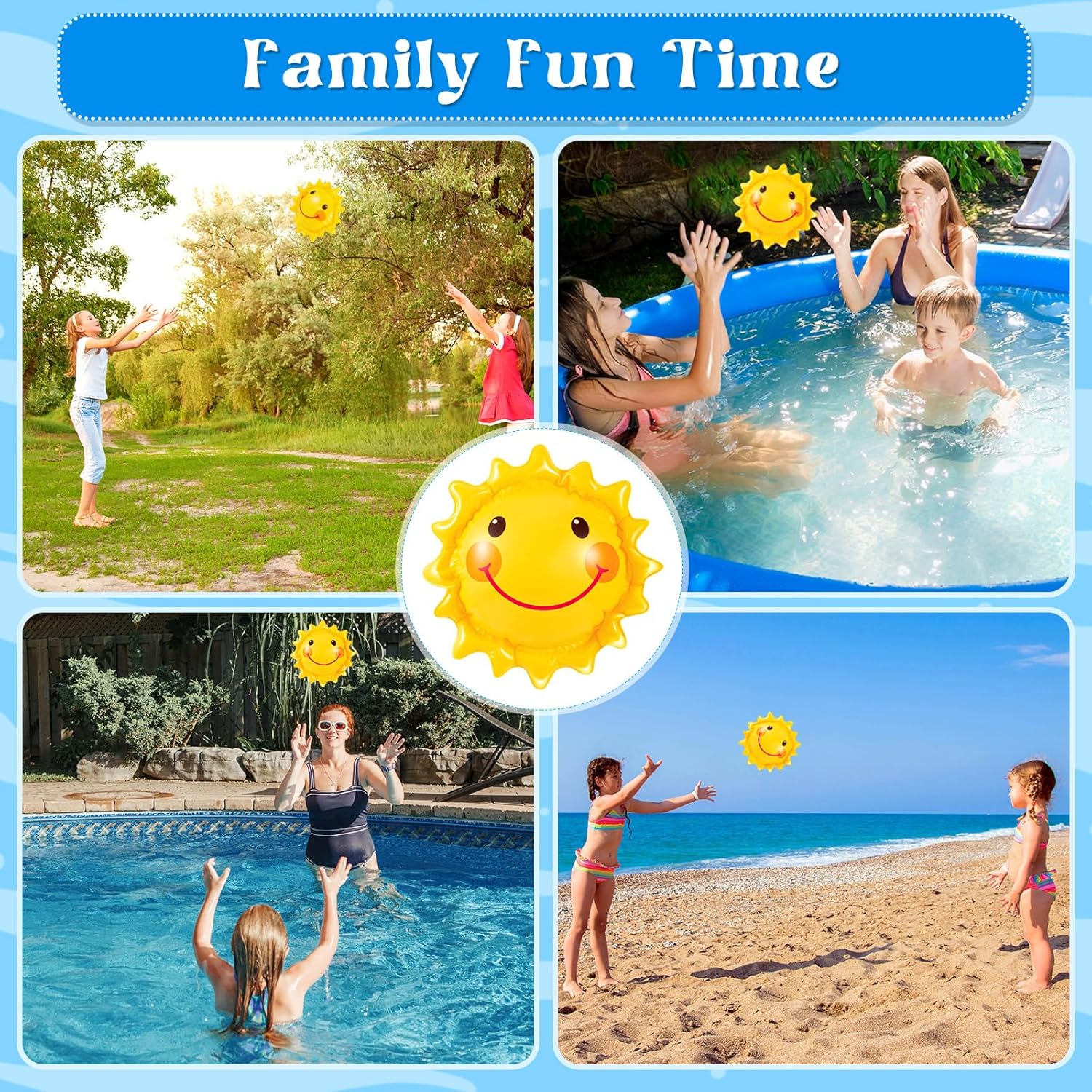 24 Pcs Inflatable Beach Balls for Kids Beach Balls for Summer Pool Games (5 Inches)