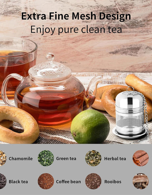 Load image into Gallery viewer, 2PCS Tea Infuser Strainer - Stainless Steel Strainers for Loose Leaf Tea

