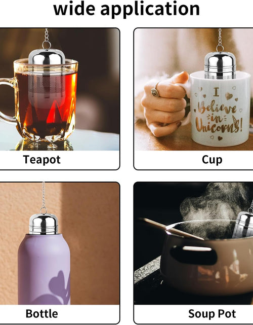 Load image into Gallery viewer, 2PCS Tea Infuser Strainer - Stainless Steel Strainers for Loose Leaf Tea
