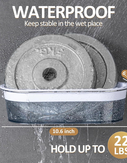 Load image into Gallery viewer, NO-Drilling Shower Organizer Suction Basket Bathroom Storage Max Hold 22lbs
