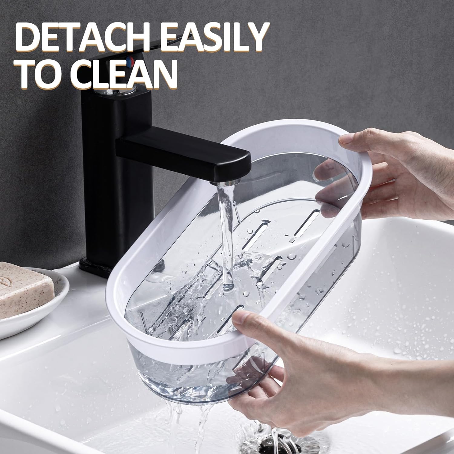 NO-Drilling Shower Organizer Suction Basket Bathroom Storage Max Hold 22lbs