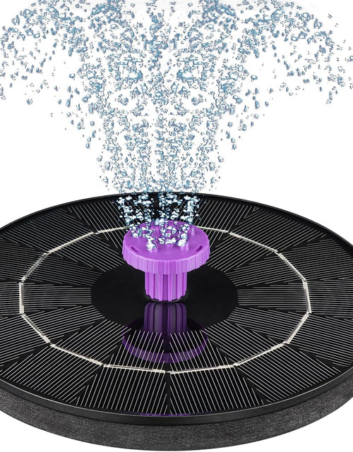 Load image into Gallery viewer, 3.5W Solar Bird Bath Fountain Pump, Solar Powered Water Pump, Outdoor Water Fountain with 8-in-1 Nozzles

