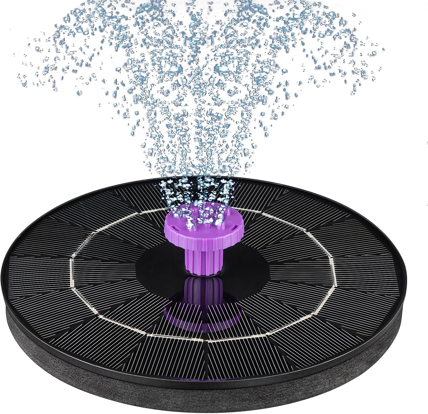 3.5W Solar Bird Bath Fountain Pump, Solar Powered Water Pump, Outdoor Water Fountain with 8-in-1 Nozzles