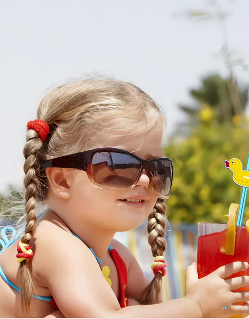 Load image into Gallery viewer, 28pcs Pool Party Themed Reusable Crazy straws，Summer Beach Party With 2 Cleaning Brushes
