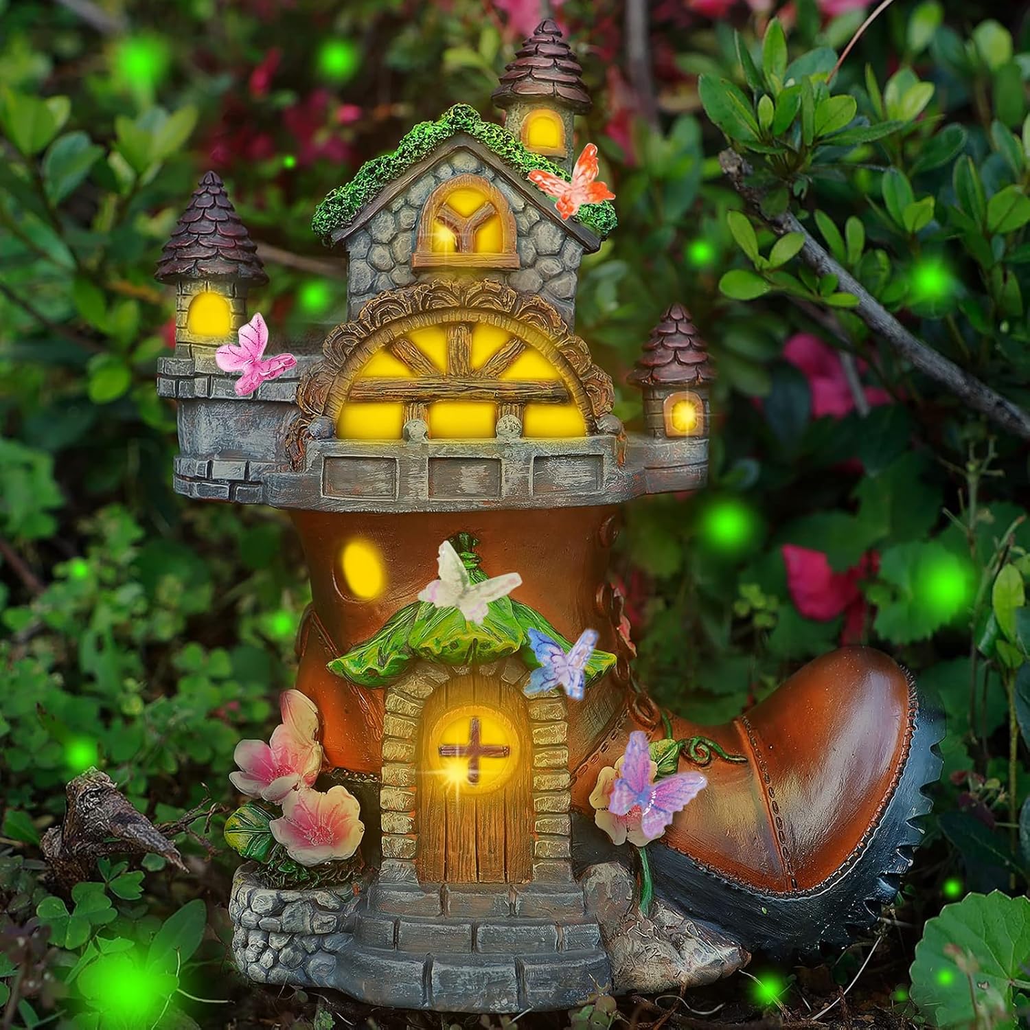 60Pcs Mini Resin Butterflies, Miniature Mini Resin Animals Figurines for DIY Fairy Garden
