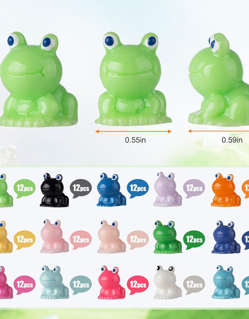 Load image into Gallery viewer, 180 Pcs Mini Resin Frog Garden Decor Cute Green Figurines Miniature
