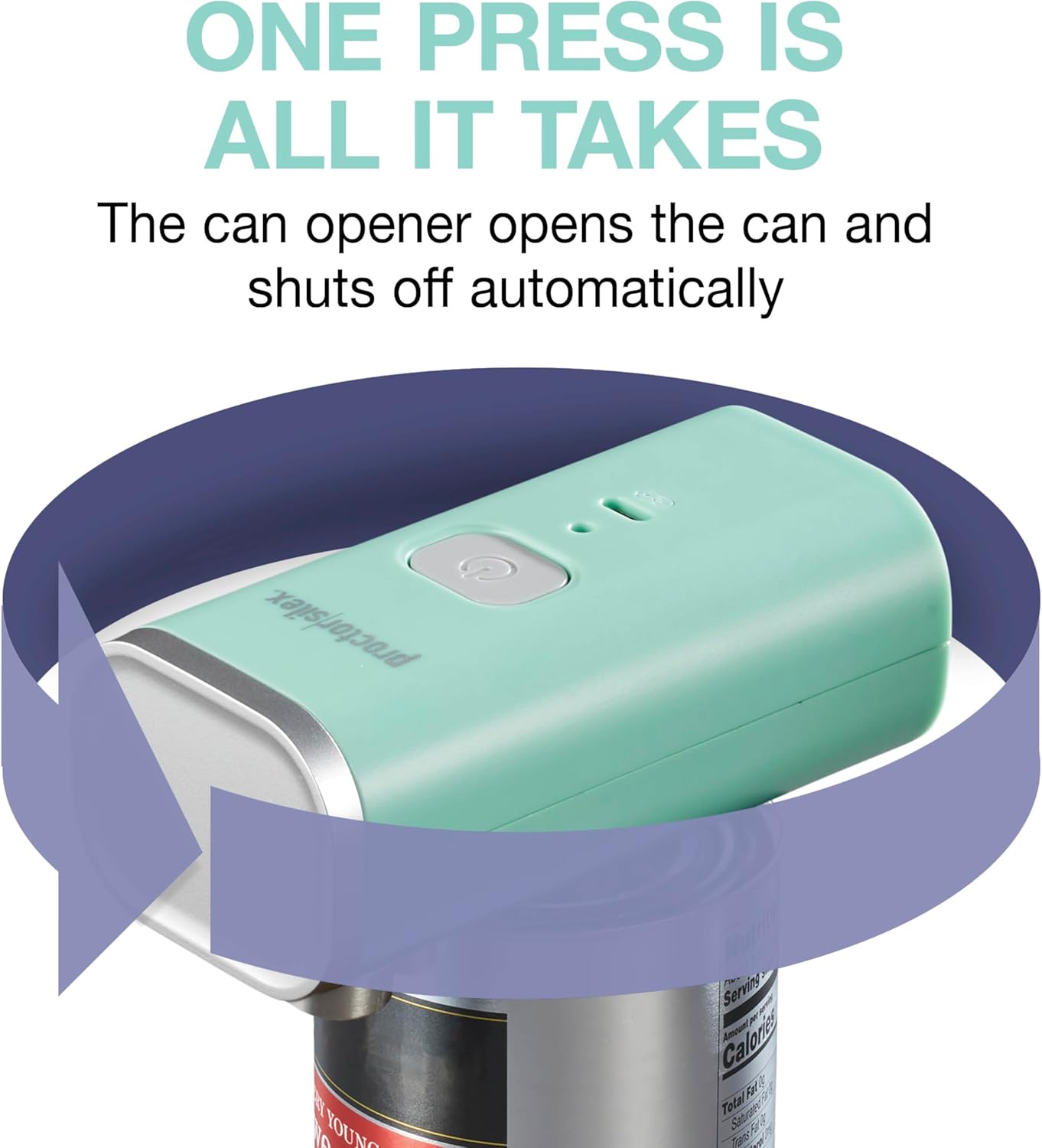 Automatic Electric Can Opener, Hands Free Cordless Operation & USB Rechargeable