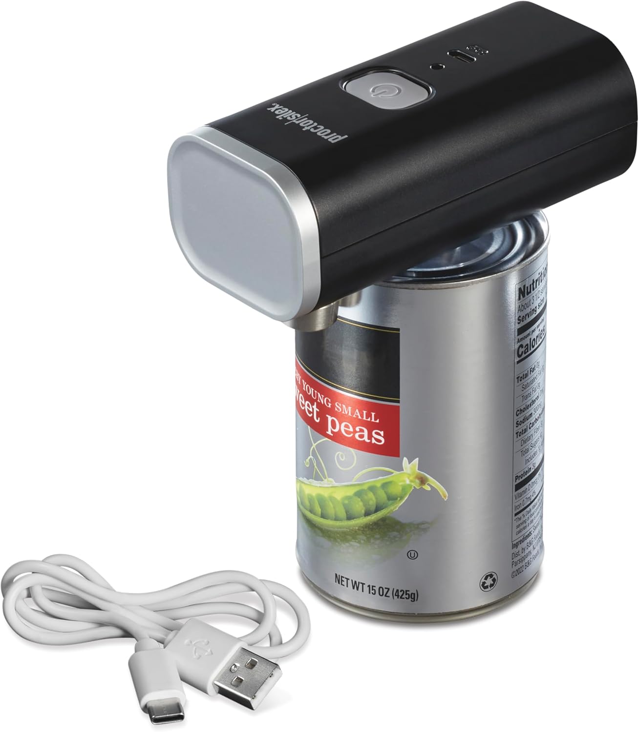 Automatic Electric Can Opener, Hands Free Cordless Operation & USB Rechargeable