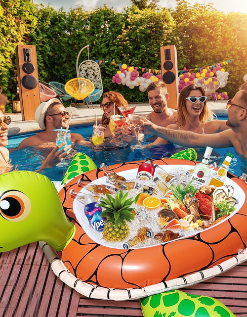Load image into Gallery viewer, 59&quot; Large Drink Ice Cooler, Inflatable Pool Party Decorations
