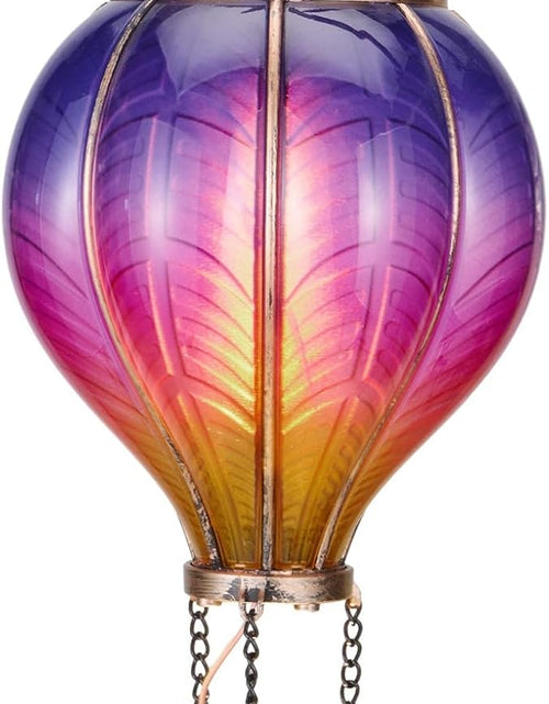 Load image into Gallery viewer, Hot Air Balloon Solar Lantern for Garden Decor (Purple &amp; Pink)
