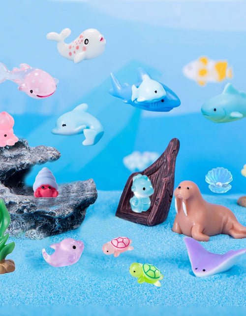 Load image into Gallery viewer, 45 Pcs Mini Ocean Resin Animals Marine Miniature Animals Figurines
