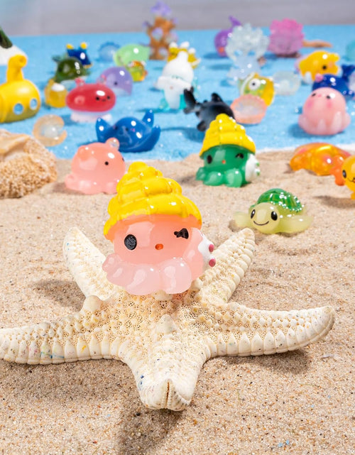Load image into Gallery viewer, 50pcs Mini Ocean Resin Animals Tiny Sea Animals Figurines Marine Miniature

