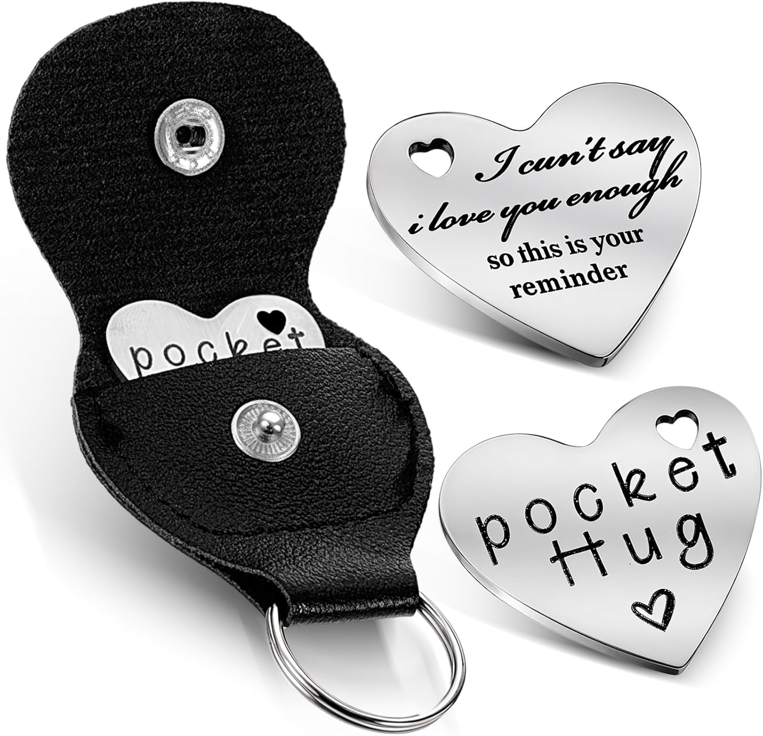 Pocket Hug Token, Long Distance Gifts Keepsake, Double Sided Pocket