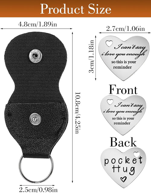 Load image into Gallery viewer, Pocket Hug Token, Long Distance Gifts Keepsake, Double Sided Pocket
