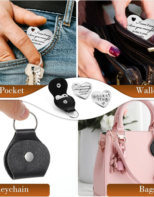 Load image into Gallery viewer, Pocket Hug Token, Long Distance Gifts Keepsake, Double Sided Pocket
