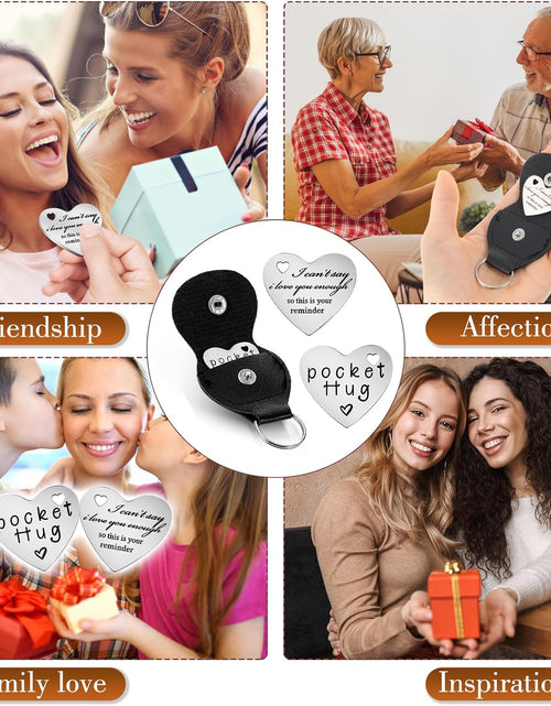 Load image into Gallery viewer, Pocket Hug Token, Long Distance Gifts Keepsake, Double Sided Pocket
