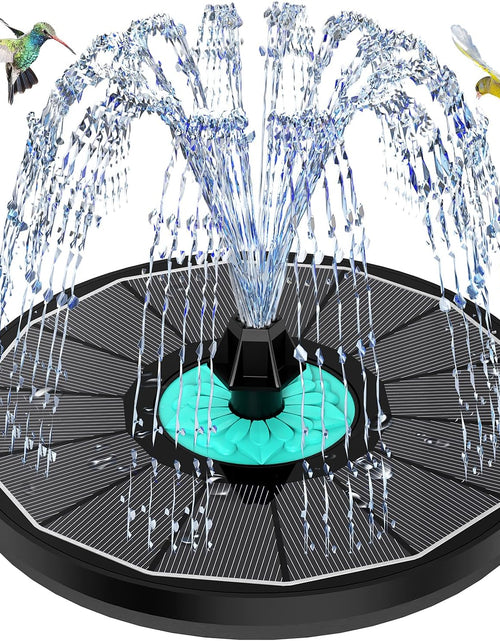Load image into Gallery viewer, Solar Fountain Cyan Flower, Upgrade 3.5W Solar Bird Bath Fountains

